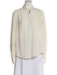 Zadig & Voltaire Silk Long Sleeve Button-Up Top