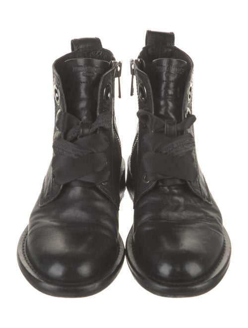 Zadig & Voltaire Leather Combat Boots
