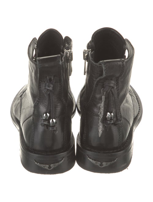 Zadig & Voltaire Leather Combat Boots