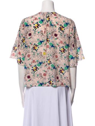 Zadig & Voltaire Silk Floral Print Blouse