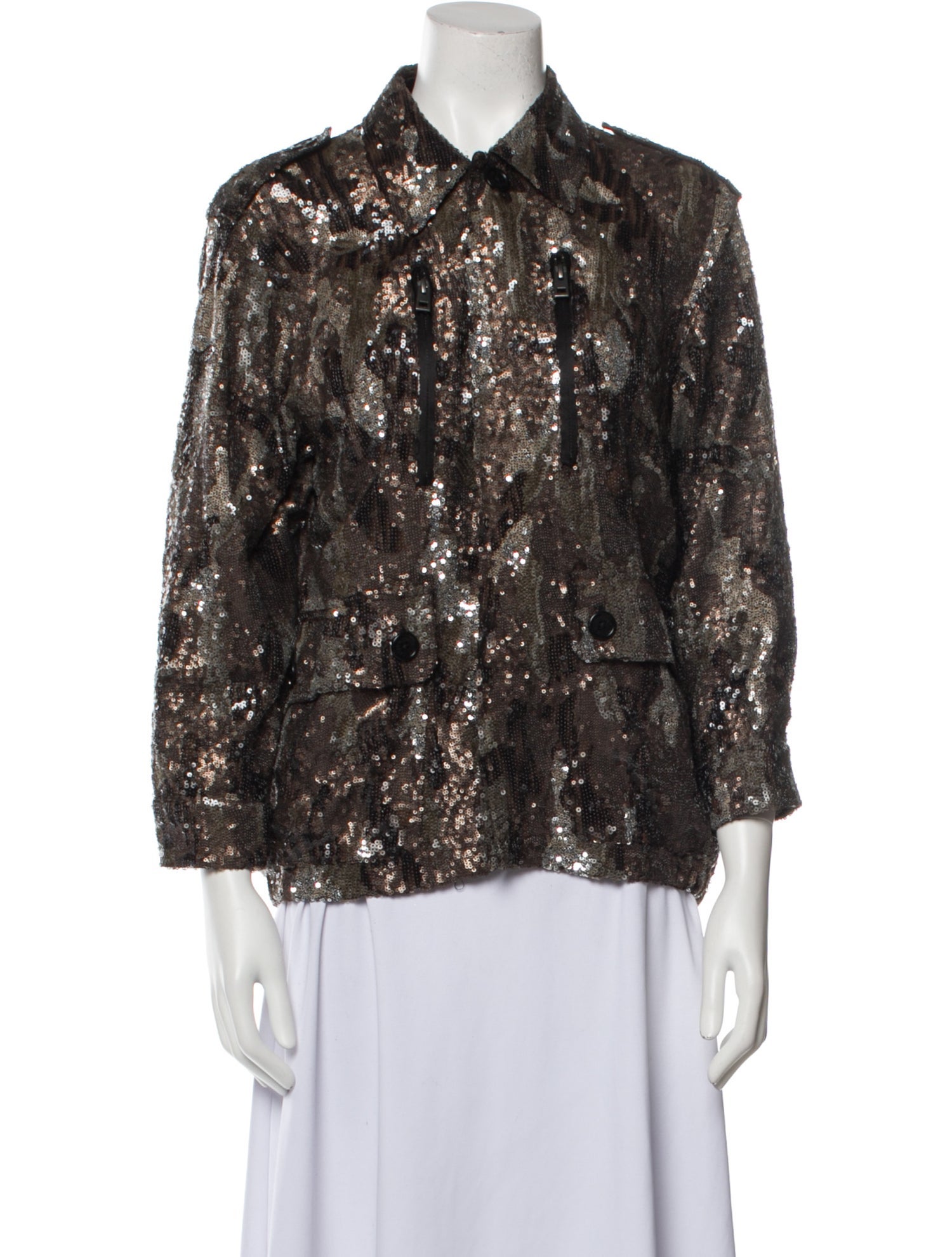 Zadig & Voltaire Camouflage Print Utility Jacket