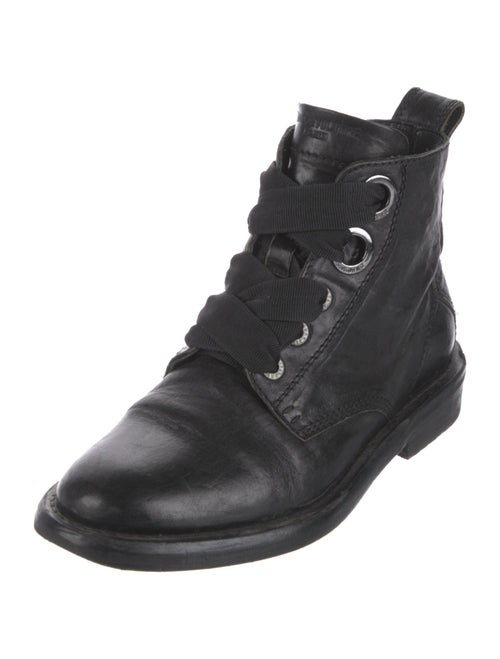 Zadig & Voltaire Leather Combat Boots