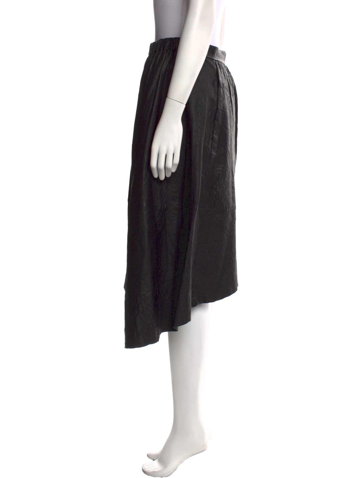 Zadig & Voltaire Lamb Leather Midi Length Skirt