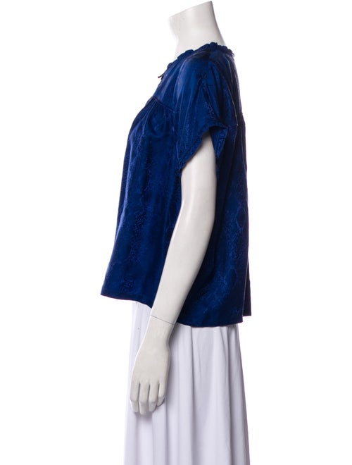 Zadig & Voltaire Crew Neck Short Sleeve Blouse