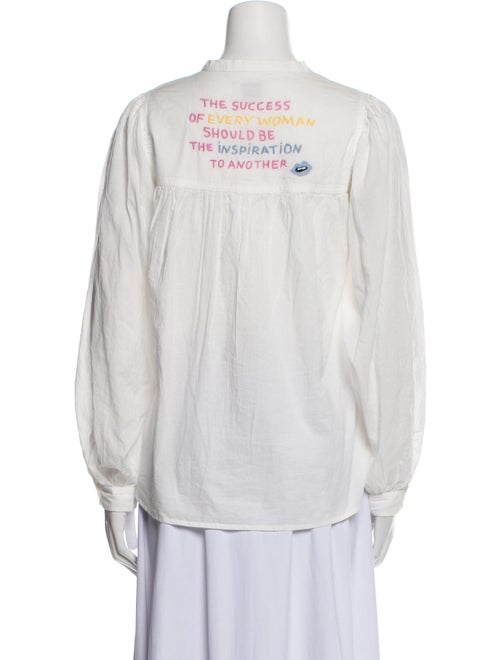 Zadig & Voltaire Tigy Cotton Boss Mock Neck Blouse