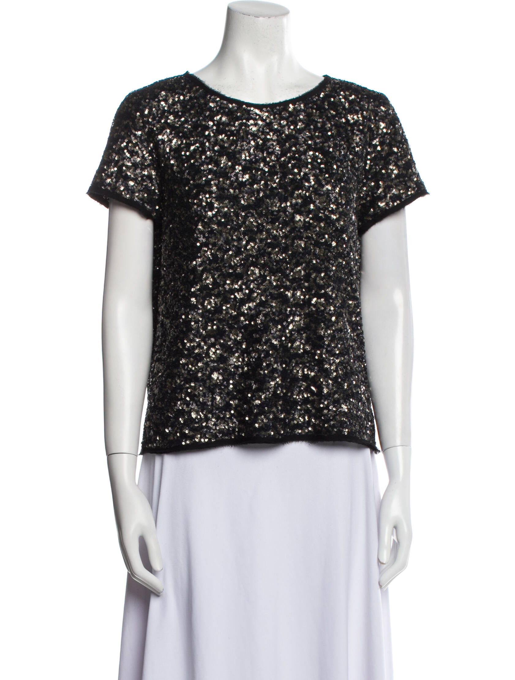 Zadig & Voltaire Scoop Neck Short Sleeve Top