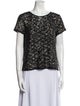 Zadig & Voltaire Scoop Neck Short Sleeve Top