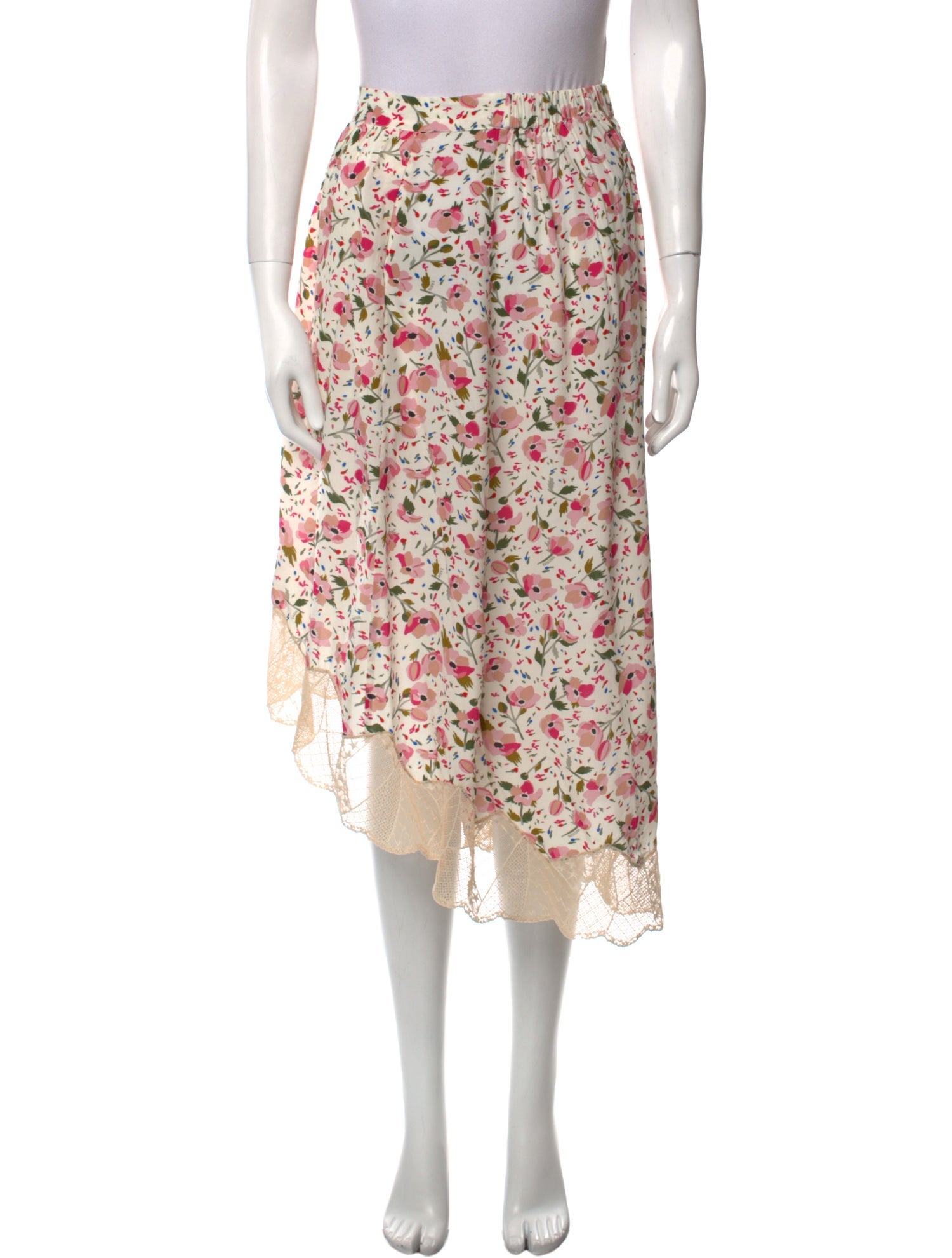 Zadig & Voltaire Floral Print Midi Length Skirt