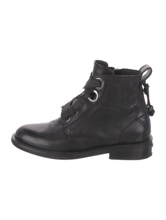 Zadig & Voltaire Leather Combat Boots