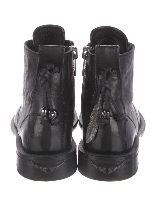 Zadig & Voltaire Leather Combat Boots