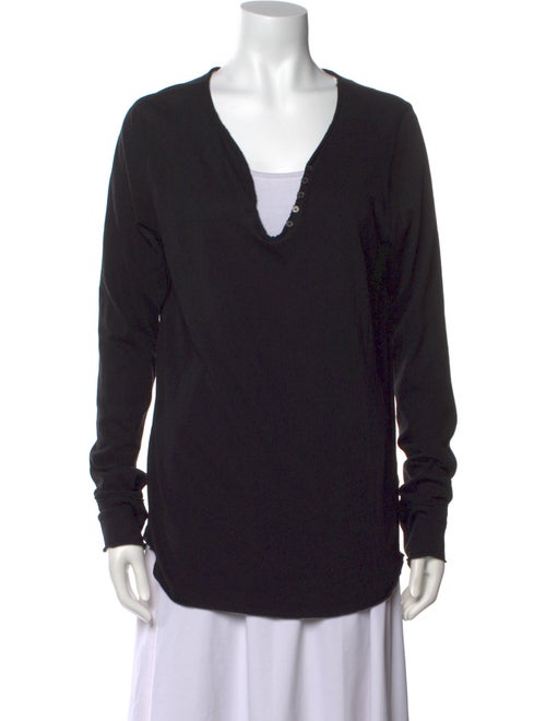 Zadig & Voltaire V-Neck Long Sleeve Top