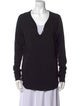 Zadig & Voltaire V-Neck Long Sleeve Top