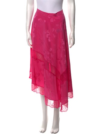 Zadig & Voltaire Floral Print Midi Length Skirt