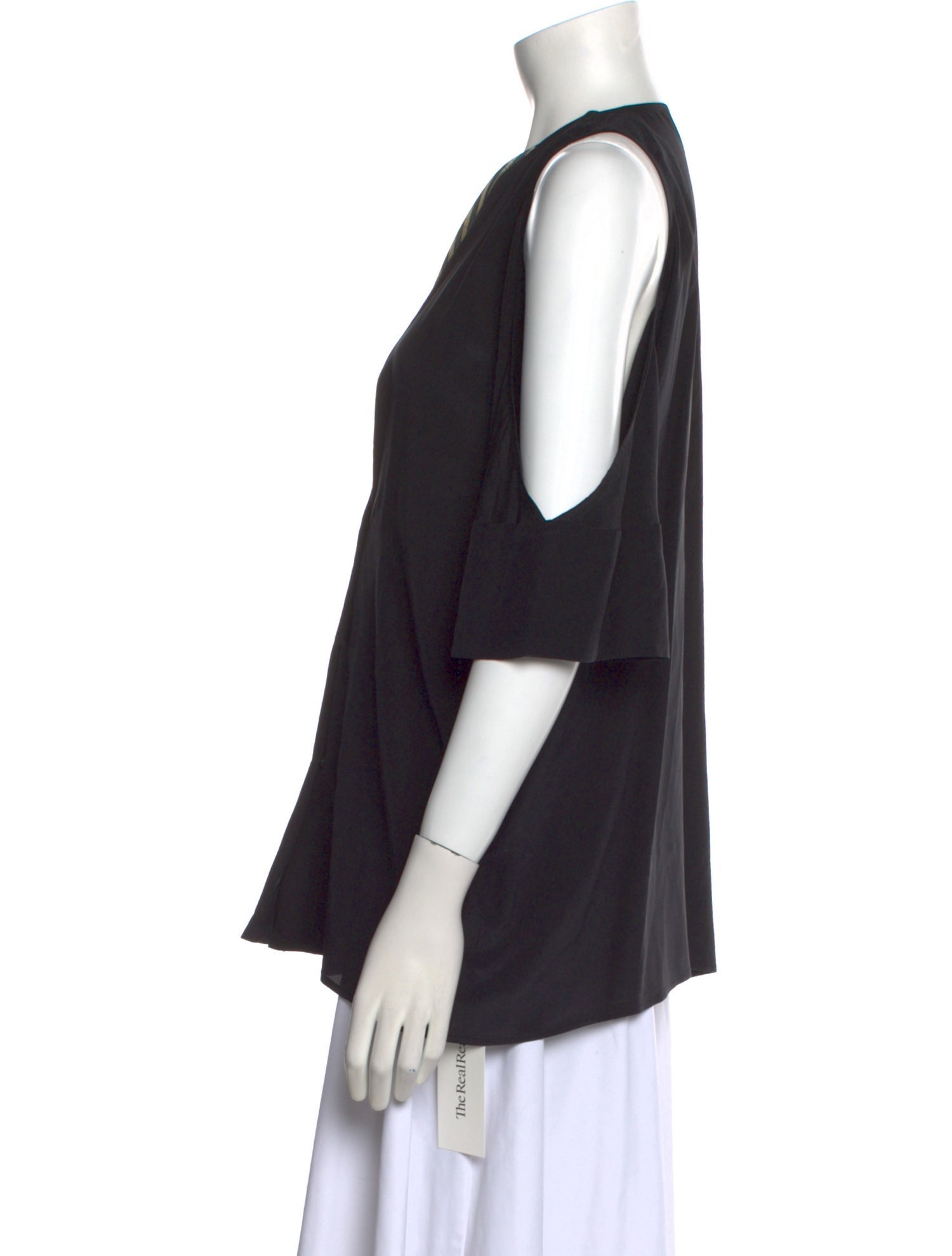 Zeus + Dione Silk V-Neck Blouse