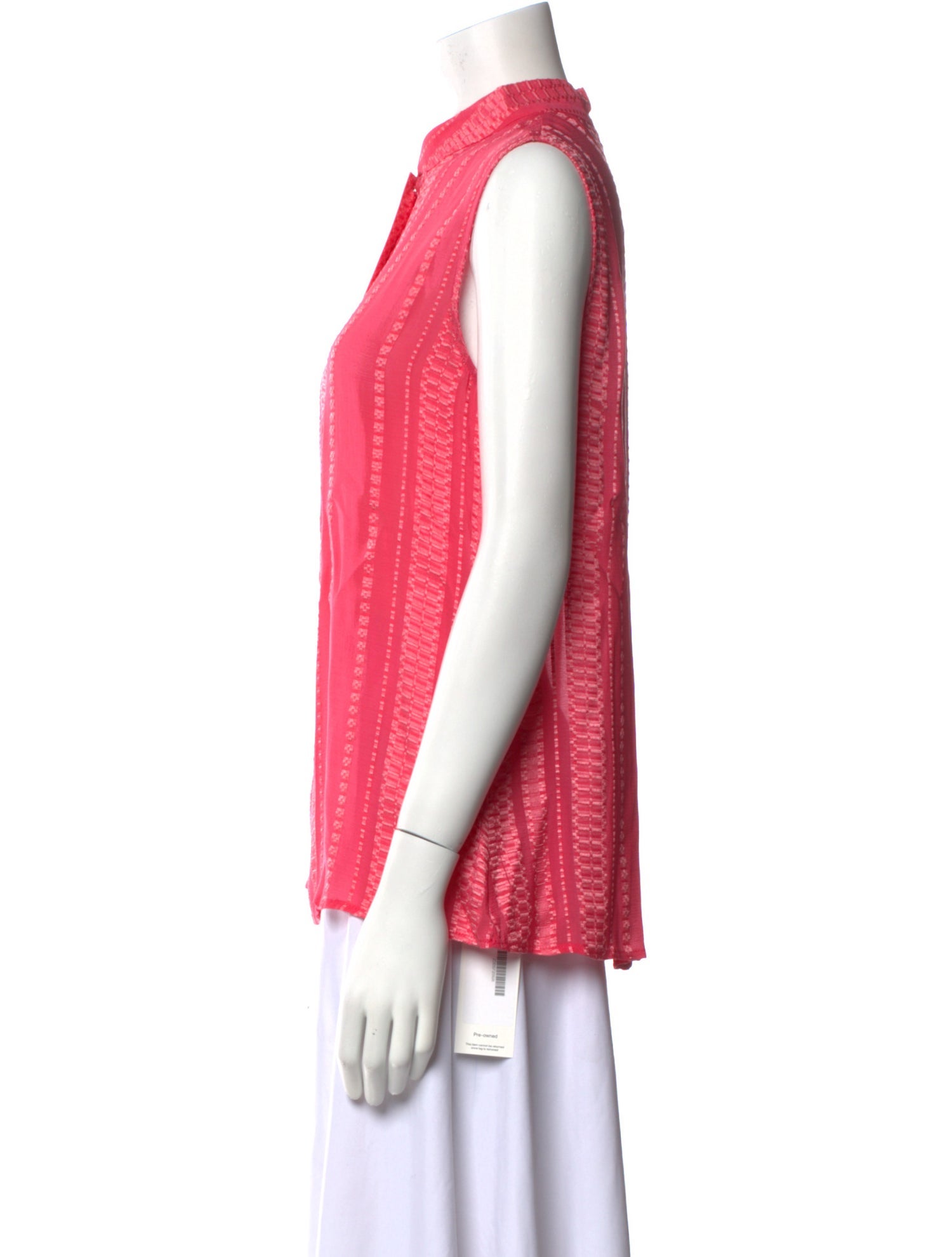 Zeus + Dione Silk Mock Neck Blouse w/ Tags