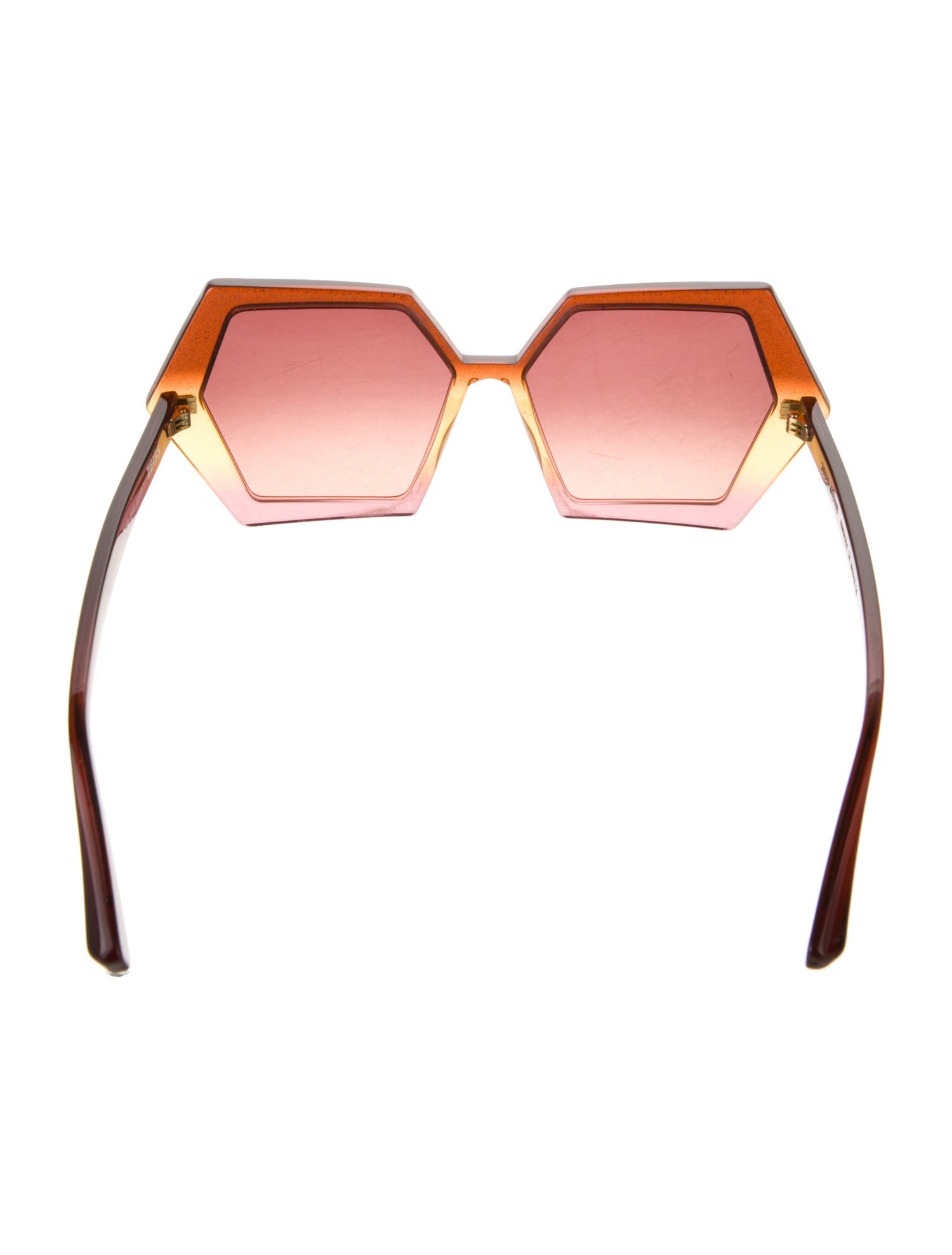 Zeus + Dione Square Gradient Sunglasses