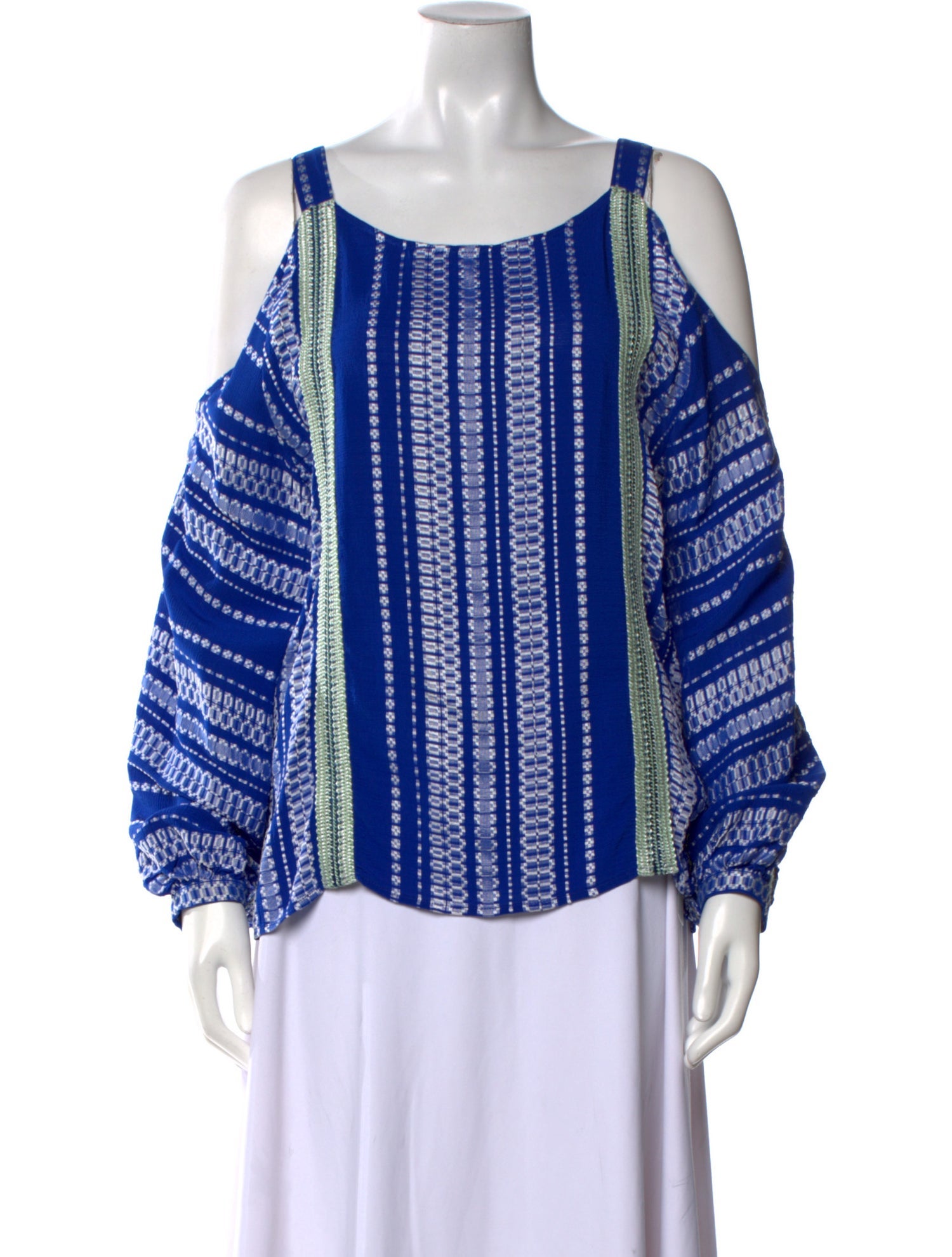 Zeus + Dione Silk Striped Blouse