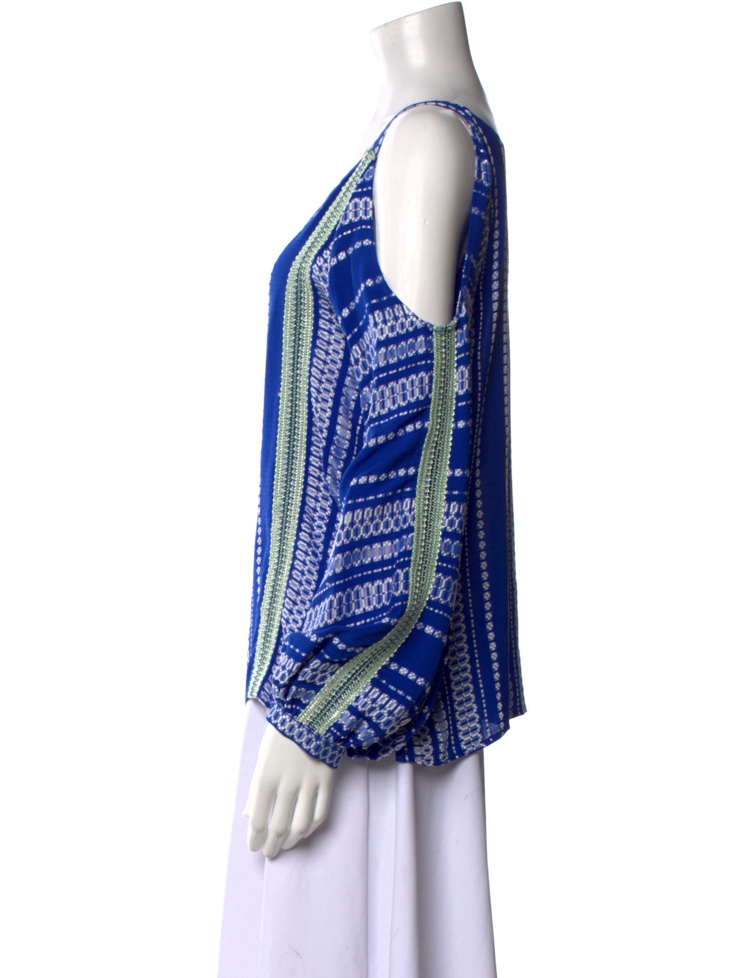 Zeus + Dione Silk Striped Blouse