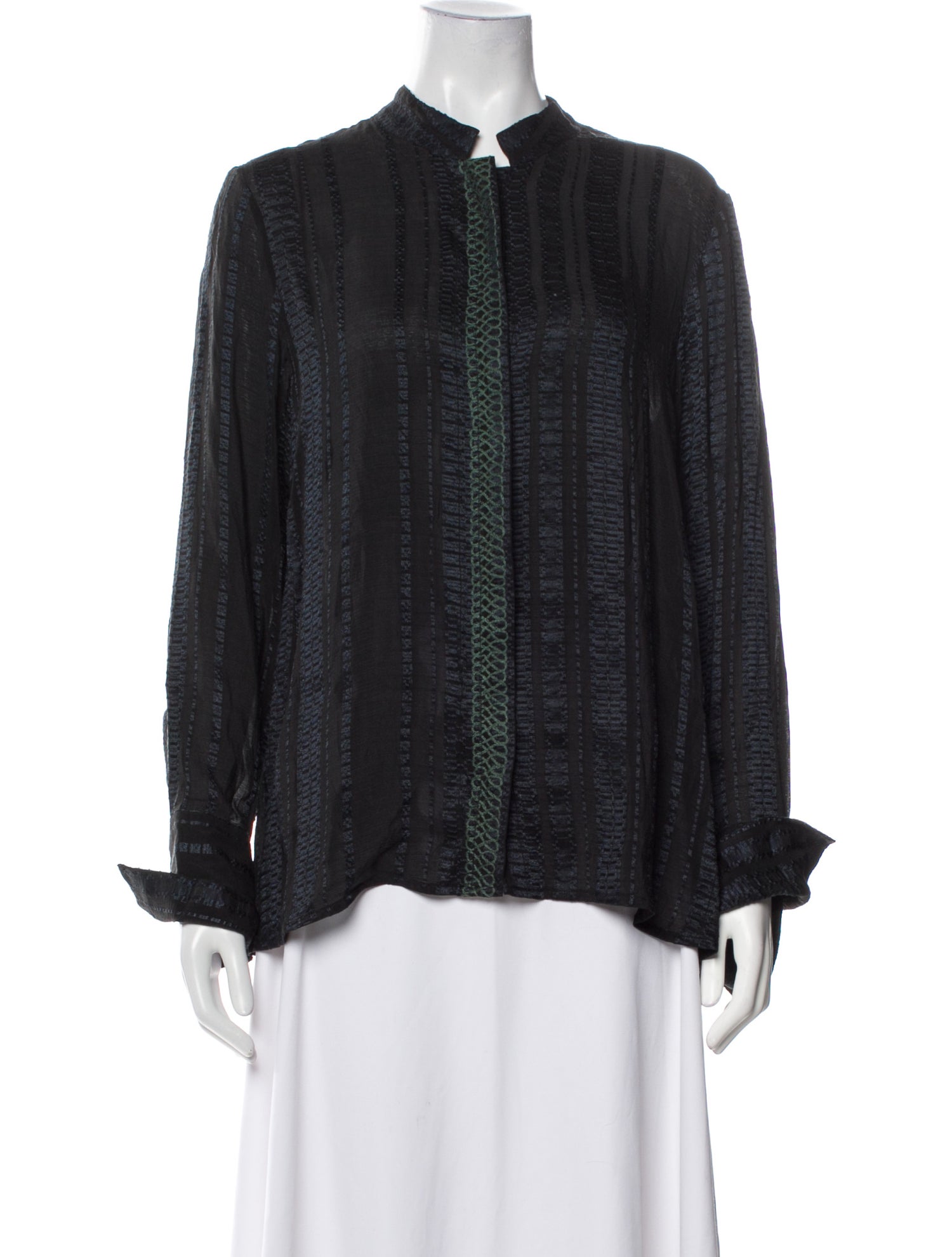 Zeus + Dione Silk Printed Blouse