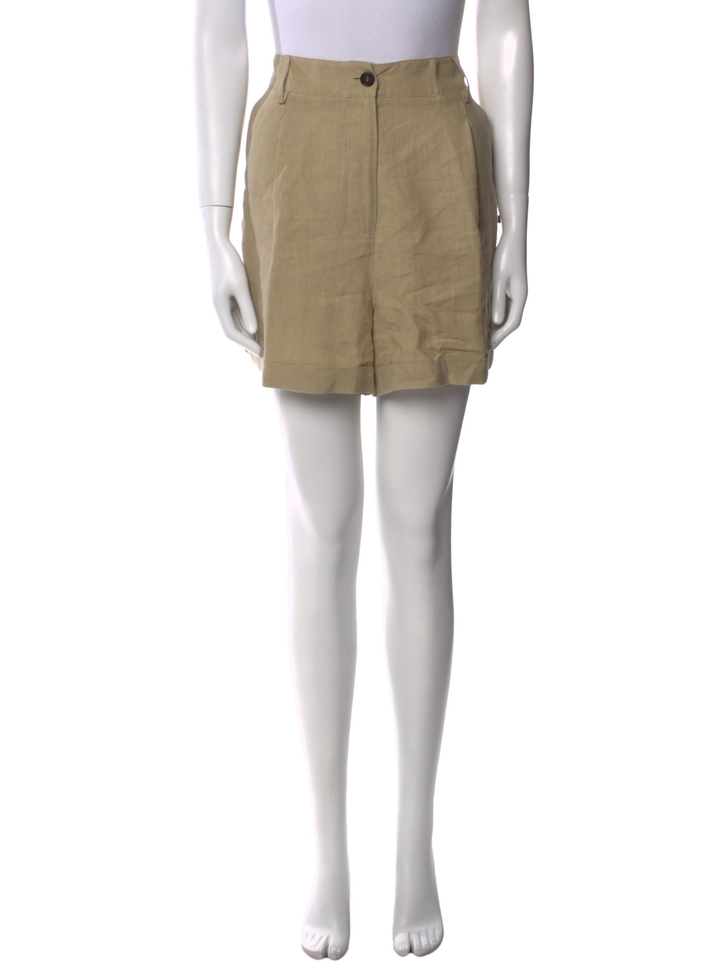 Zeus + Dione Linen Mini Shorts