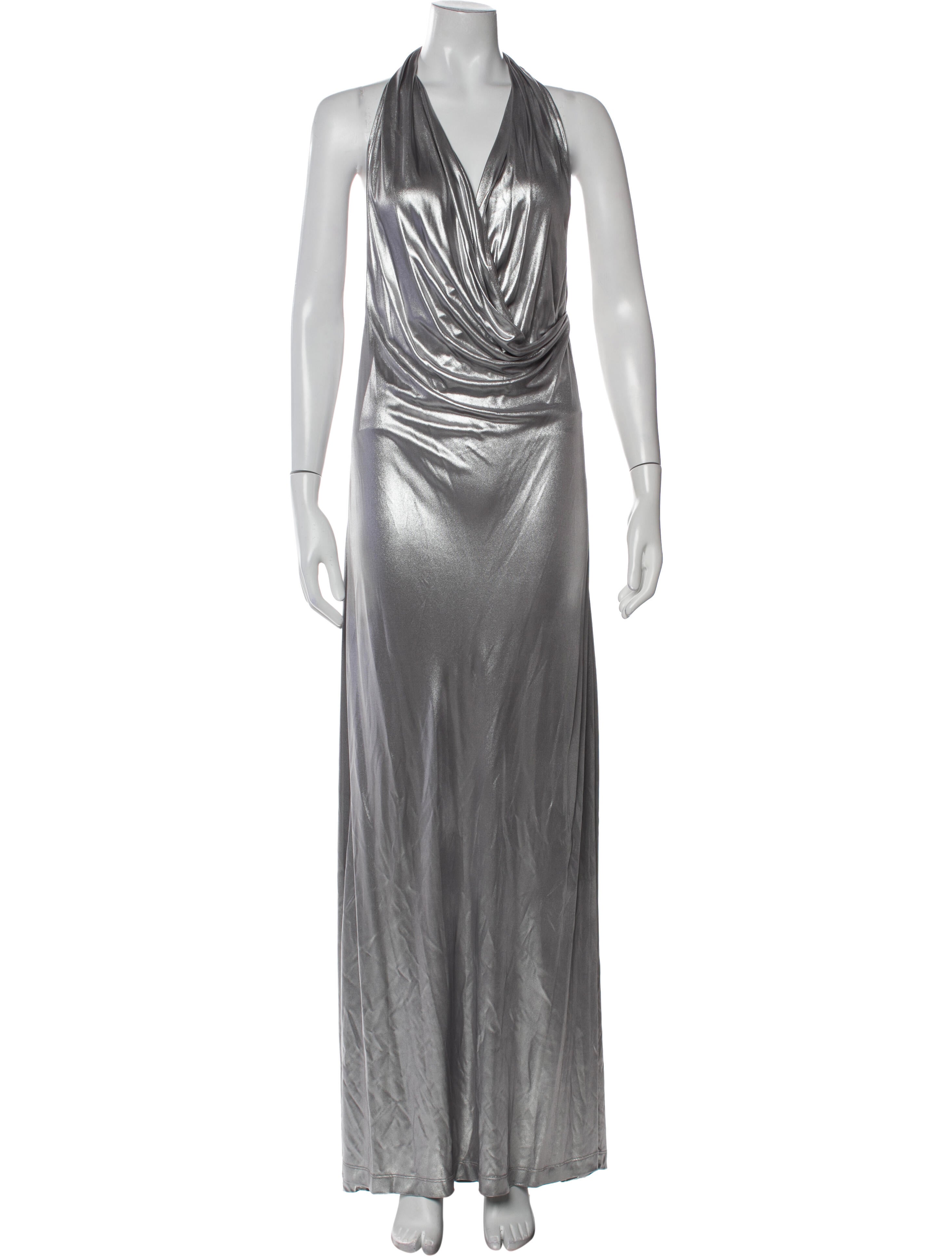 Zeus + Dione Cowl Neck Long Dress