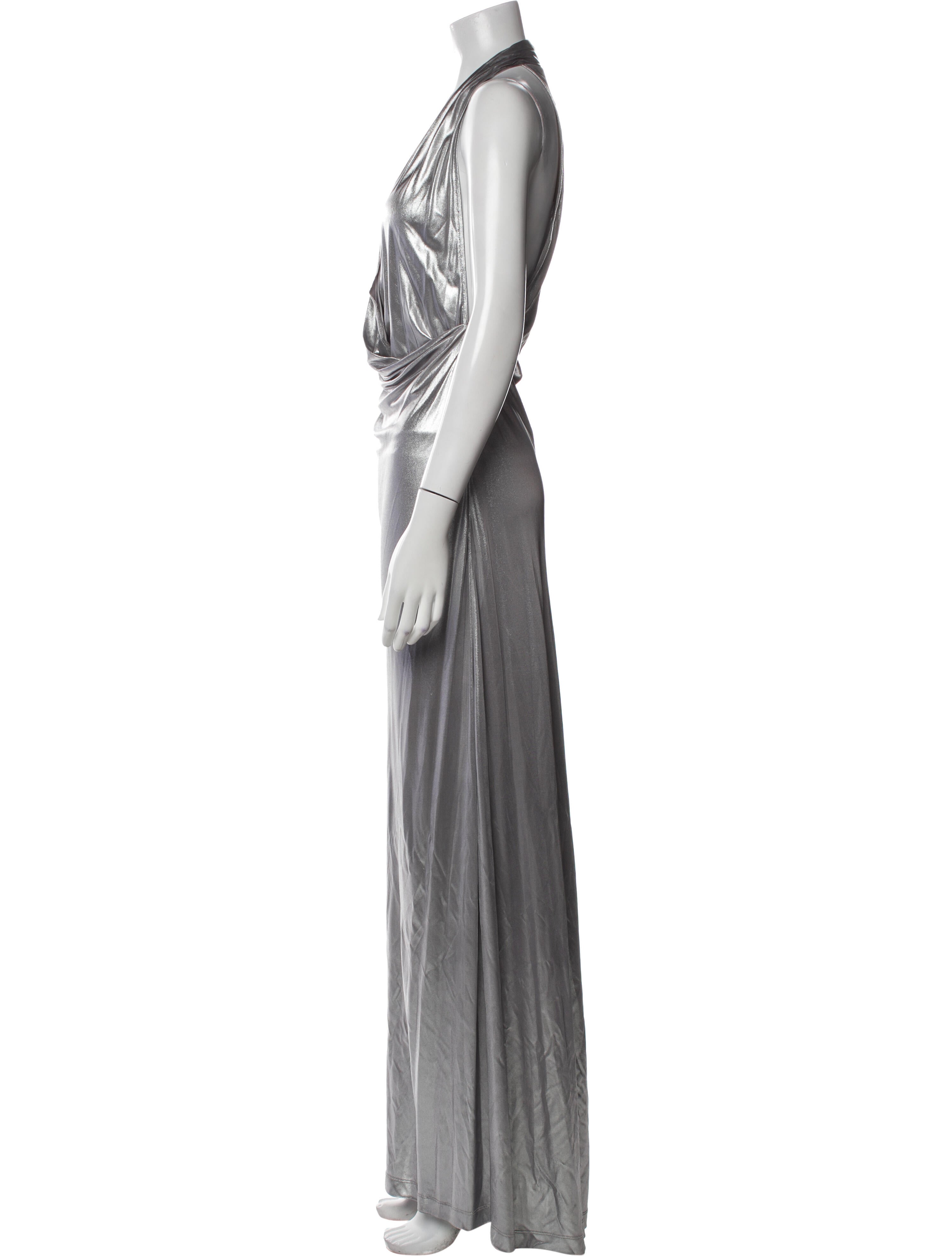 Zeus + Dione Cowl Neck Long Dress