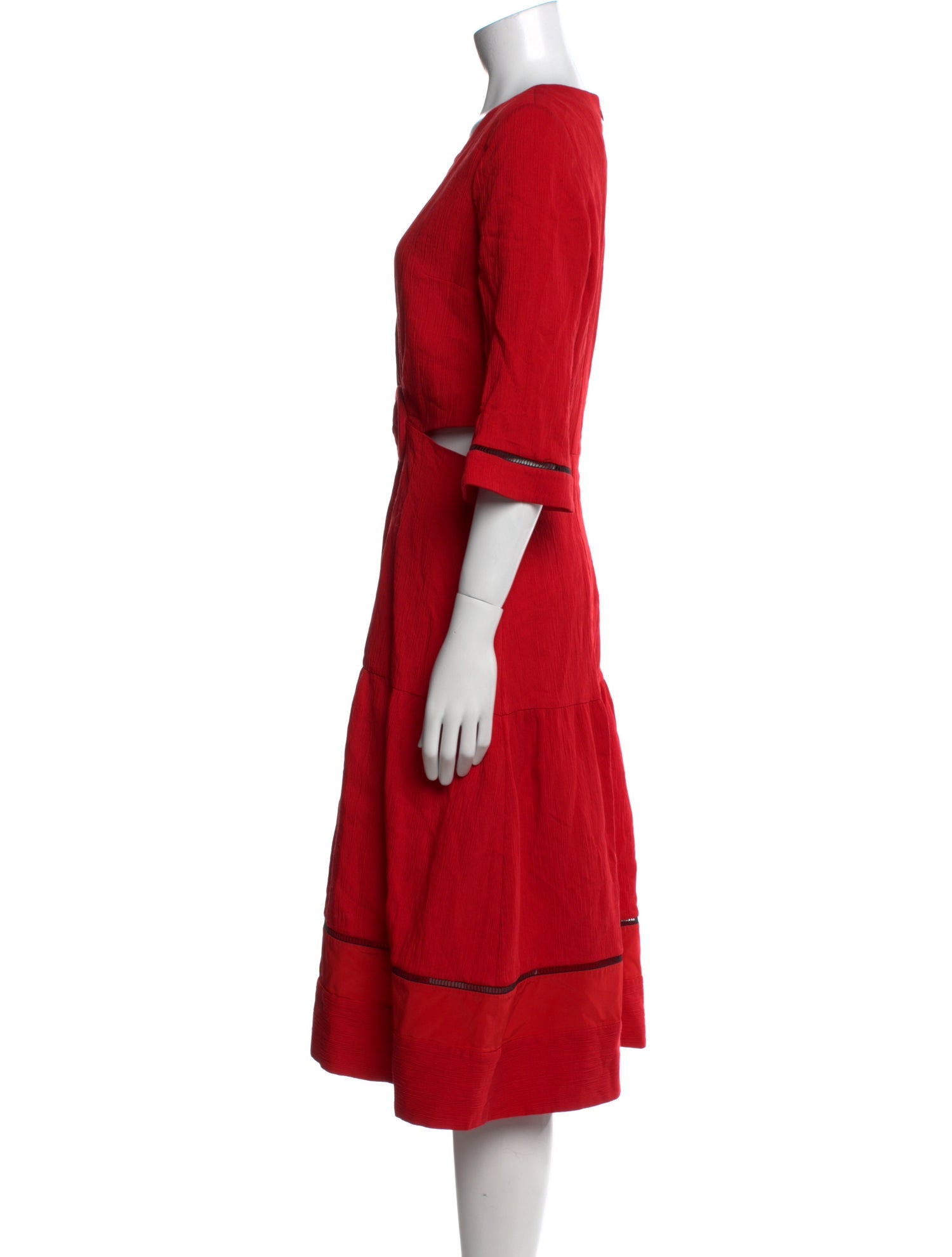 Zeus + Dione Crew Neck Midi Length Dress