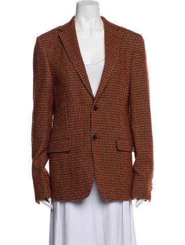 Zegna Suiting Wool Printed Blazer Us38, It48 | 3XL