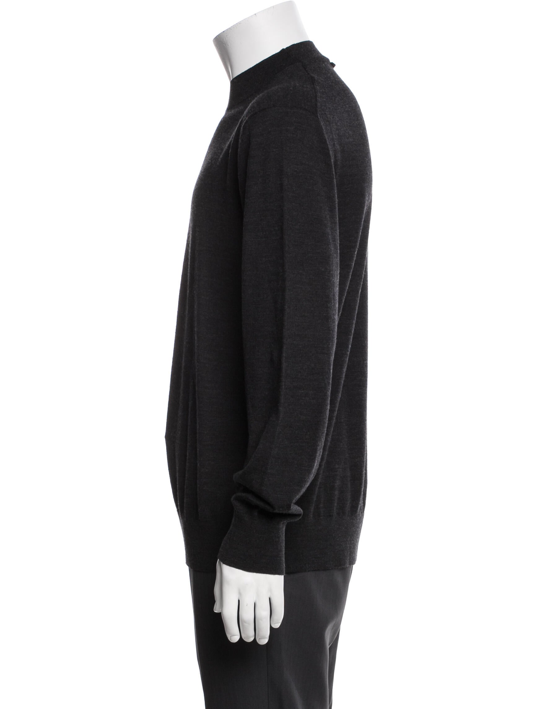 Zegna Wool Mock Neck Pullover