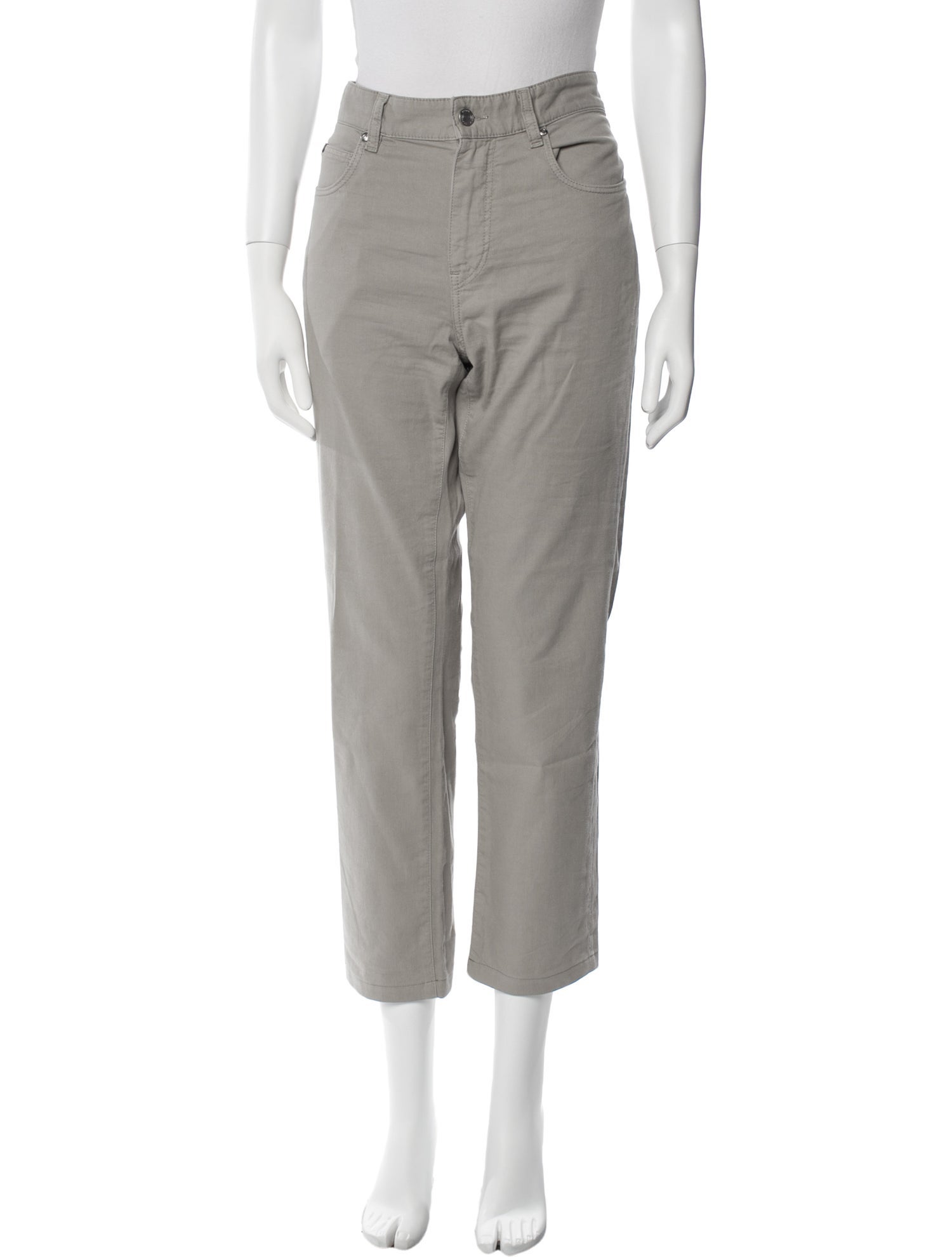 Zegna High-Rise Straight Leg Jeans