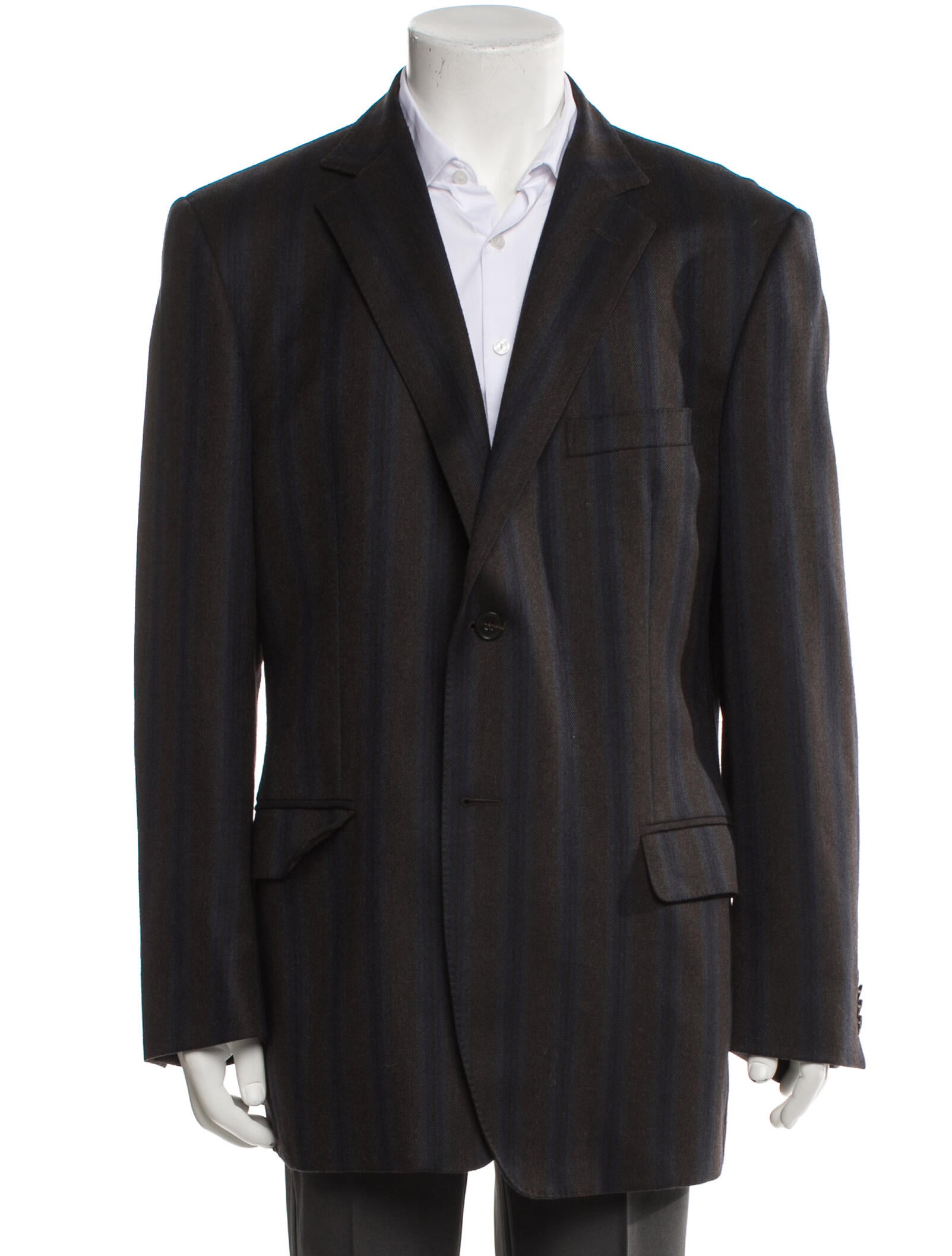 Zegna Wool Striped Blazer