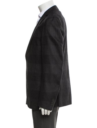 Z Zegna Wool Patterned Blazer