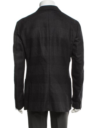 Z Zegna Wool Patterned Blazer