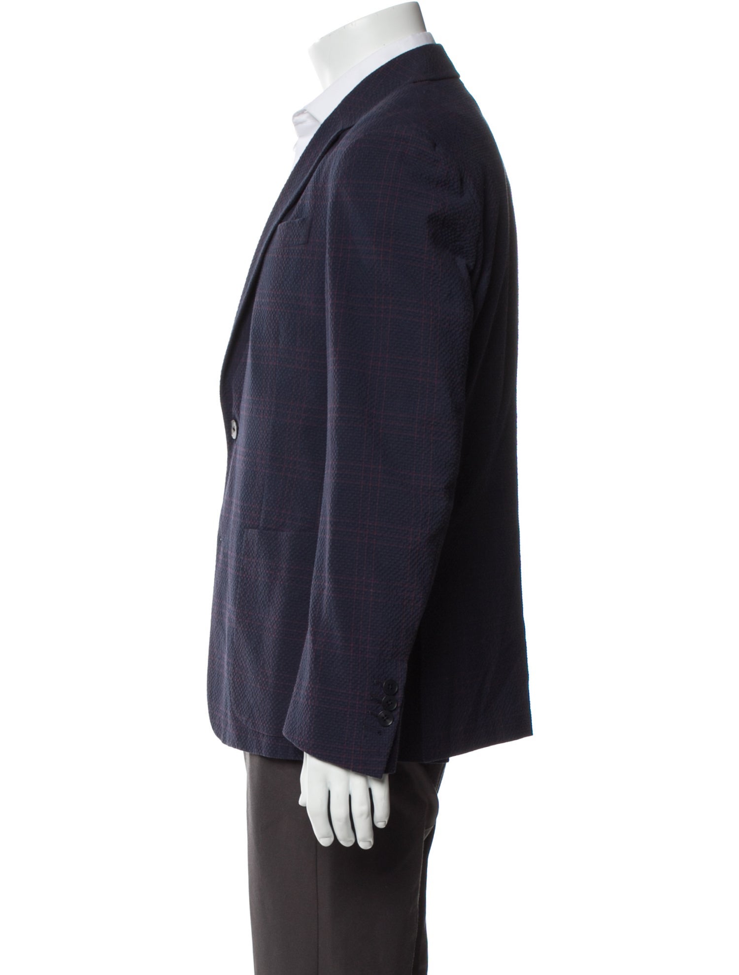 Z Zegna Plaid Print Sport Coat