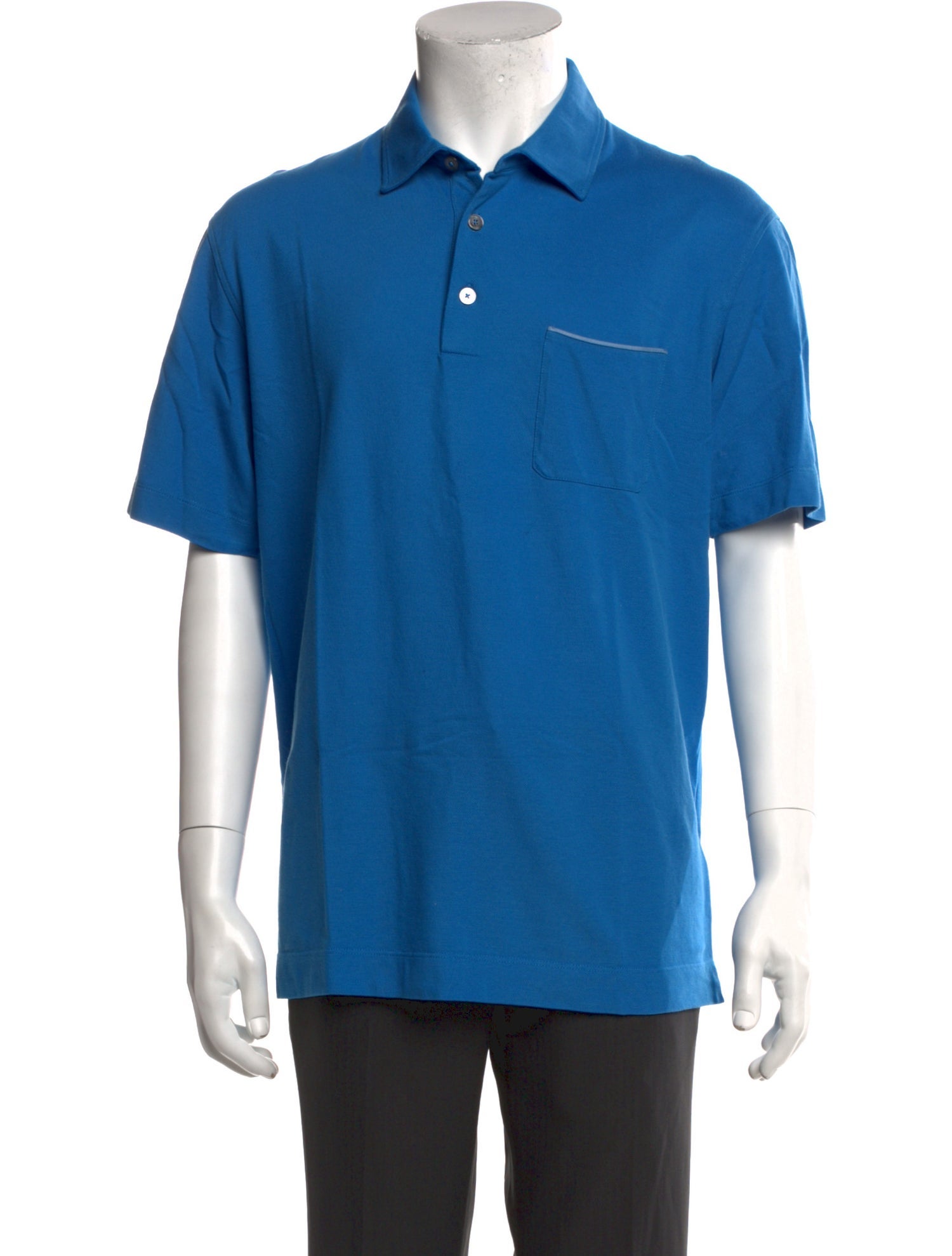 Zegna Collar Short Sleeve Polo Shirt