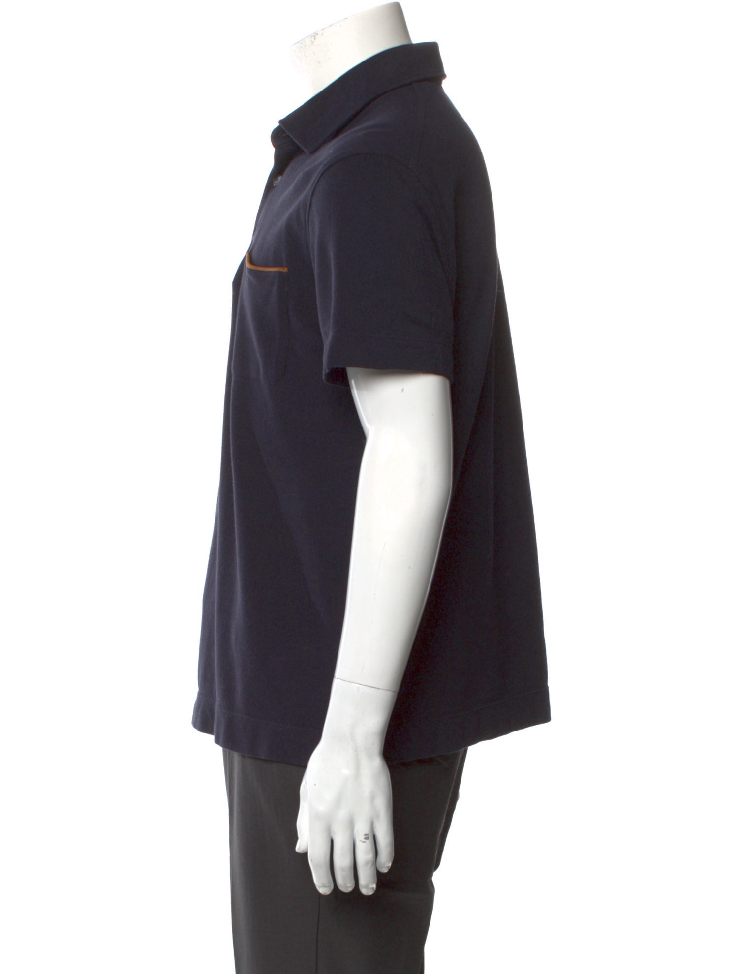 Zegna Collar Short Sleeve Polo Shirt