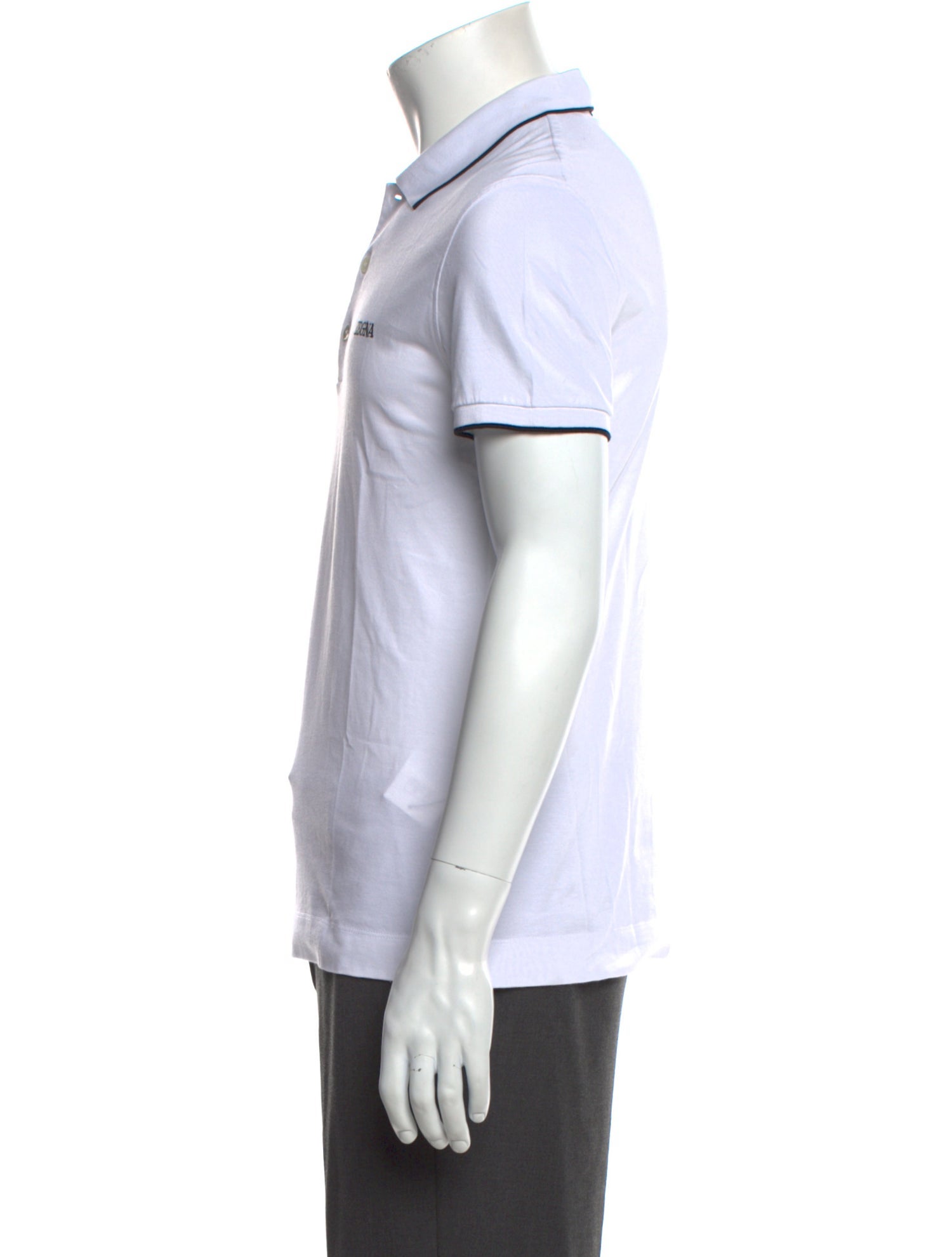 Zegna Striped Collar Polo Shirt