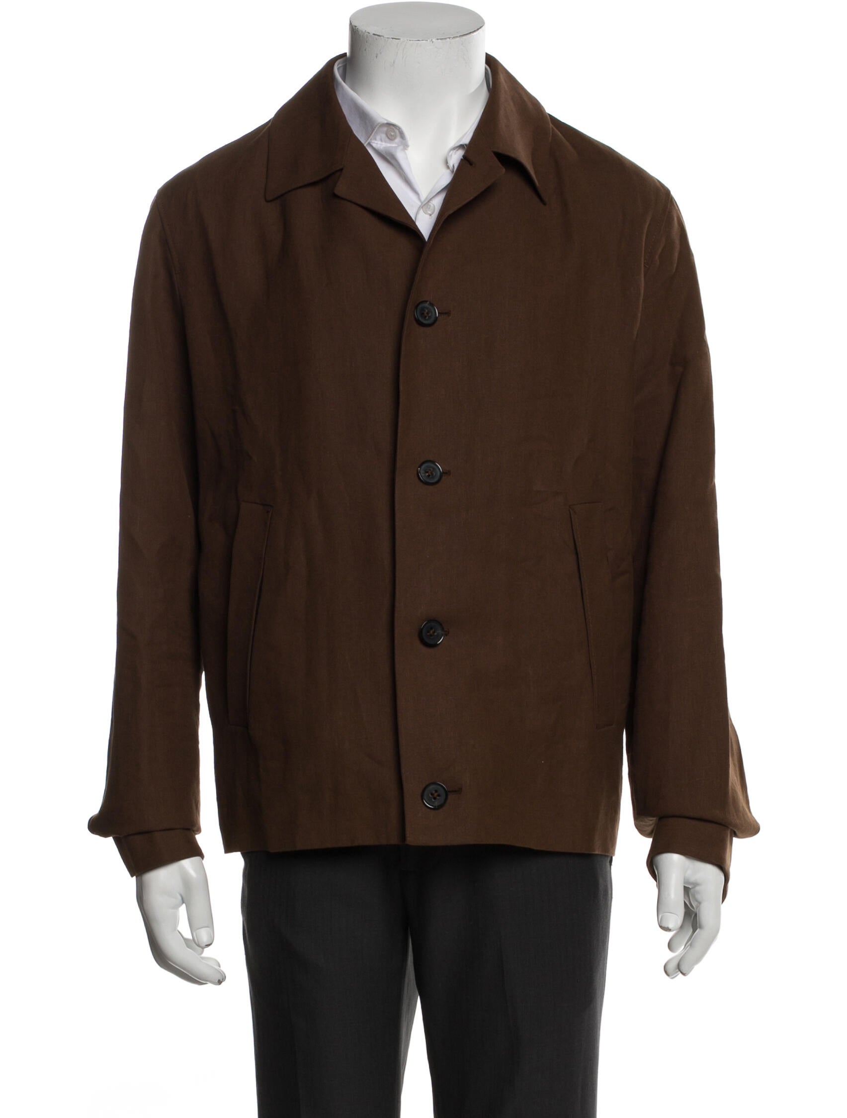 Zegna Linen Peacoat w/ Tags