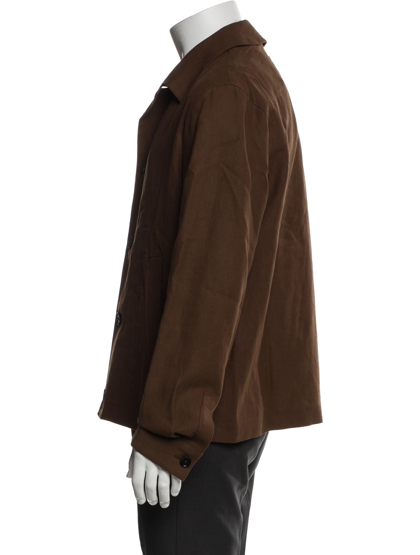 Zegna Linen Peacoat w/ Tags