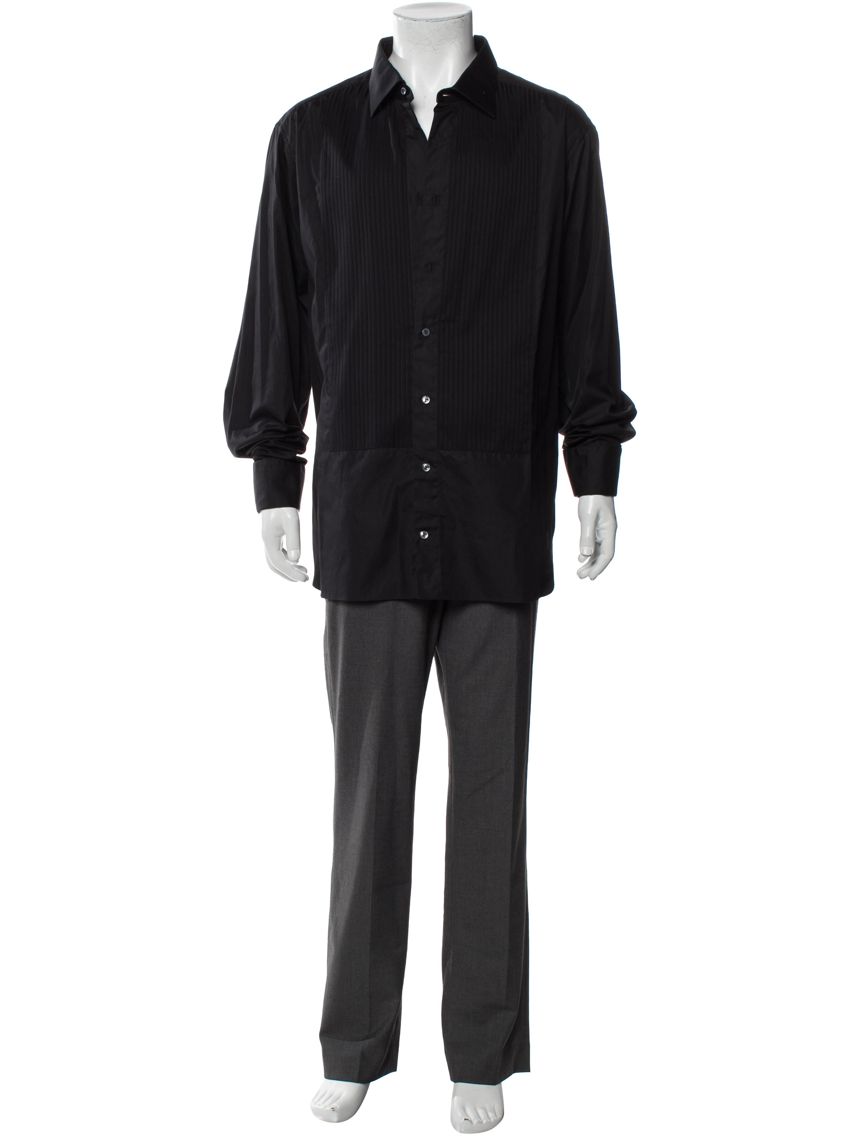 Zegna Long Sleeve Tuxedo Shirt