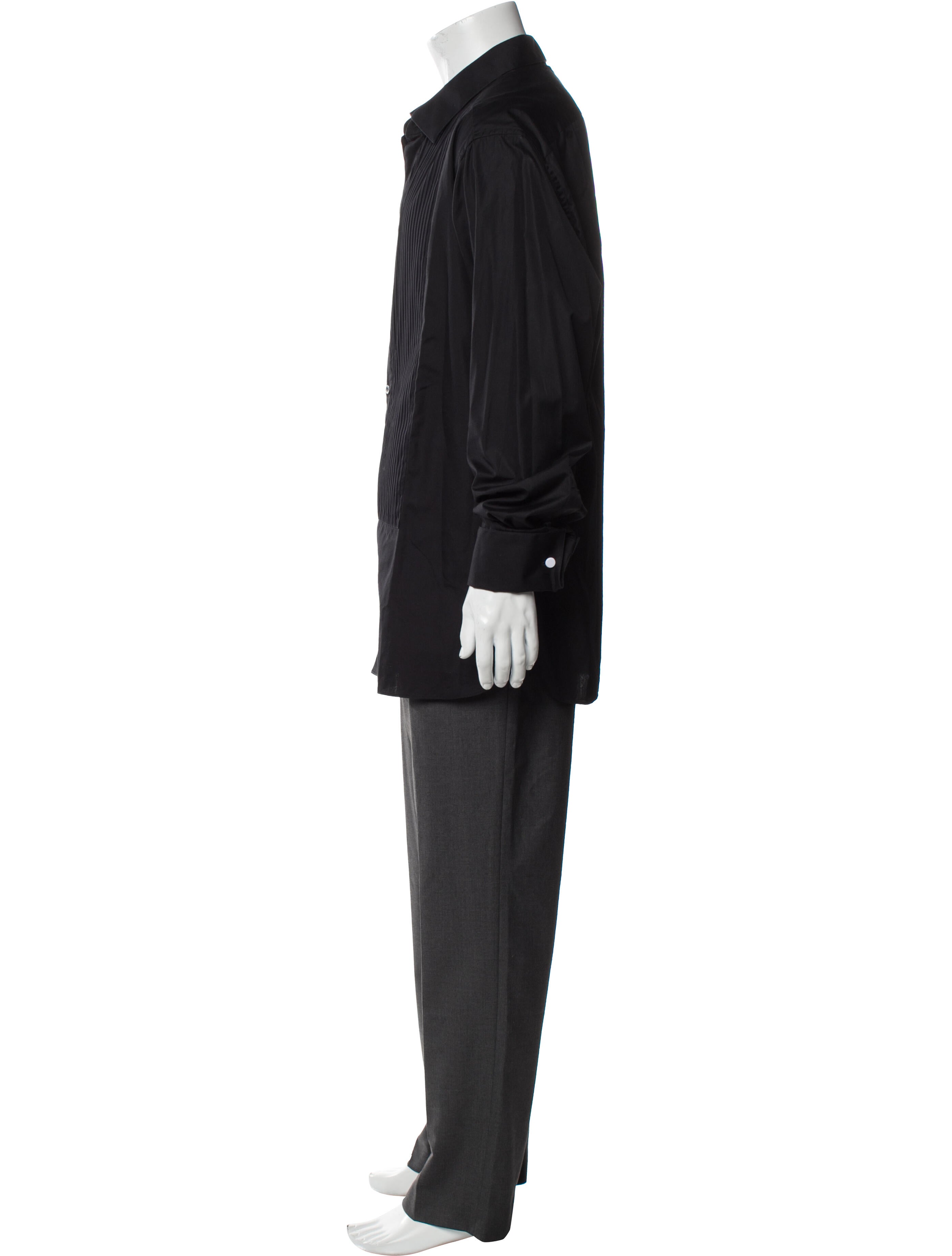 Zegna Long Sleeve Tuxedo Shirt