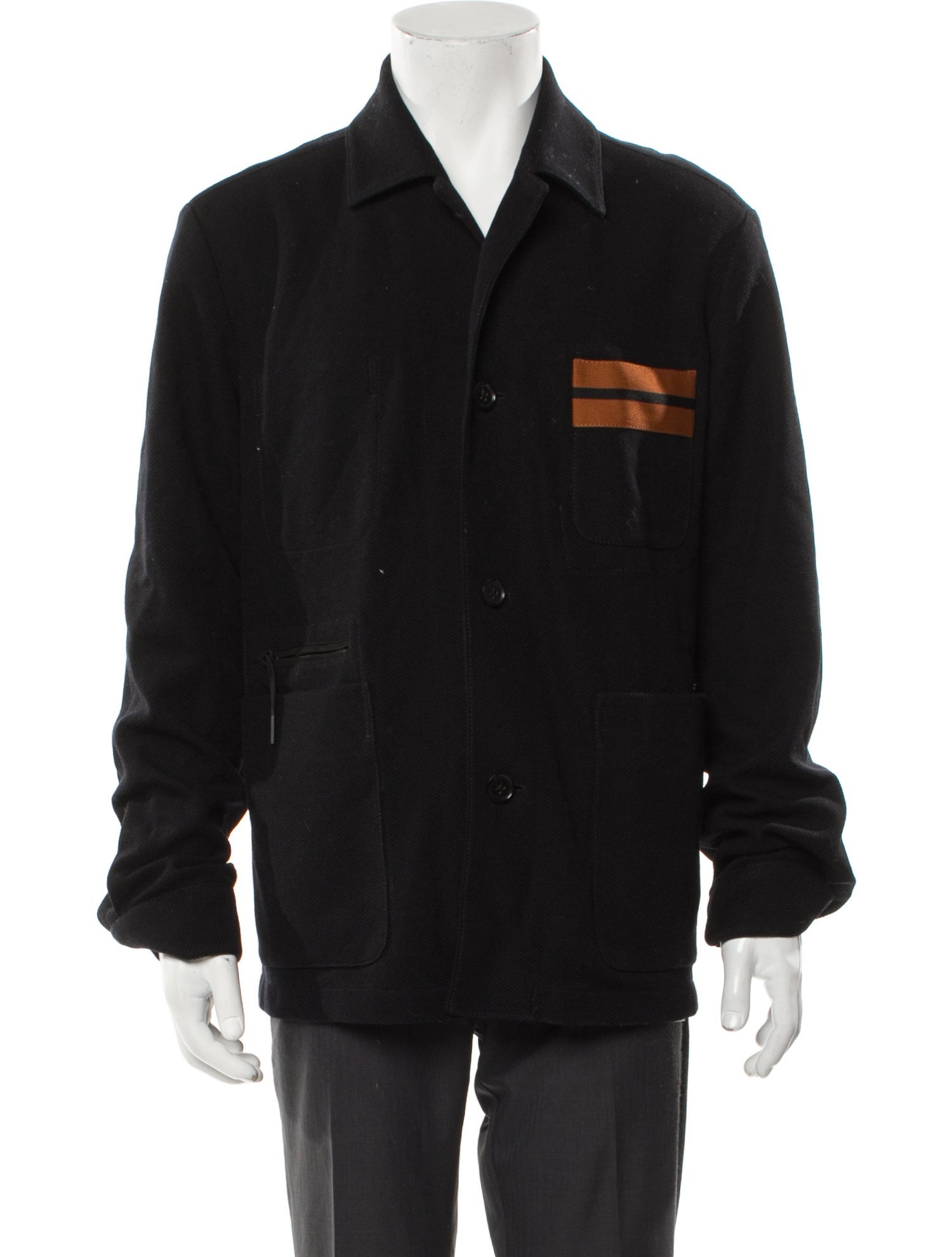 Zegna Graphic Print Peacoat