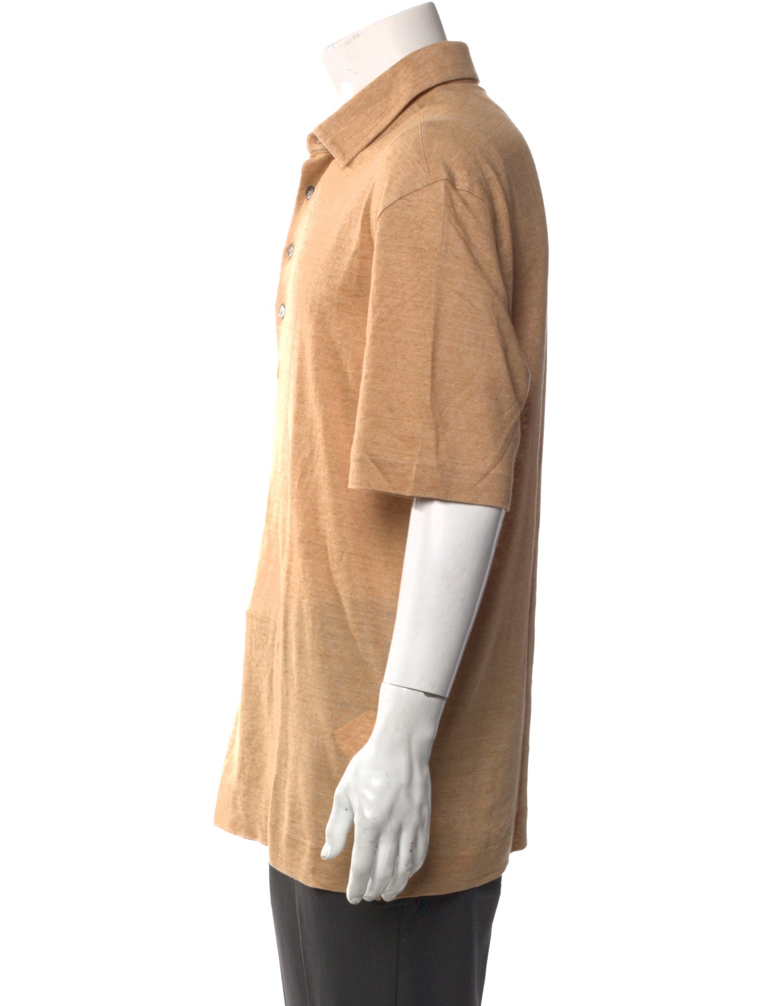 Zegna Linen Collar Polo Shirt