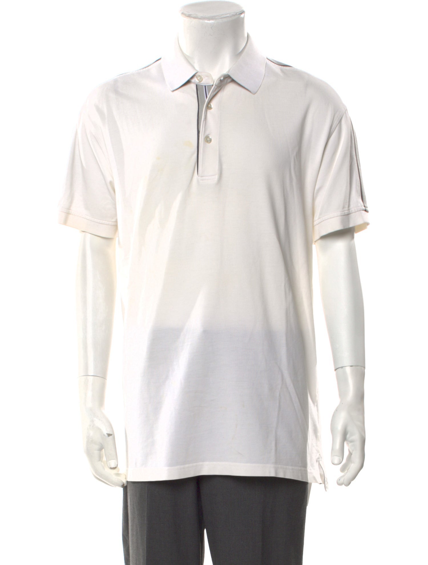 Zegna Collar Short Sleeve Polo Shirt