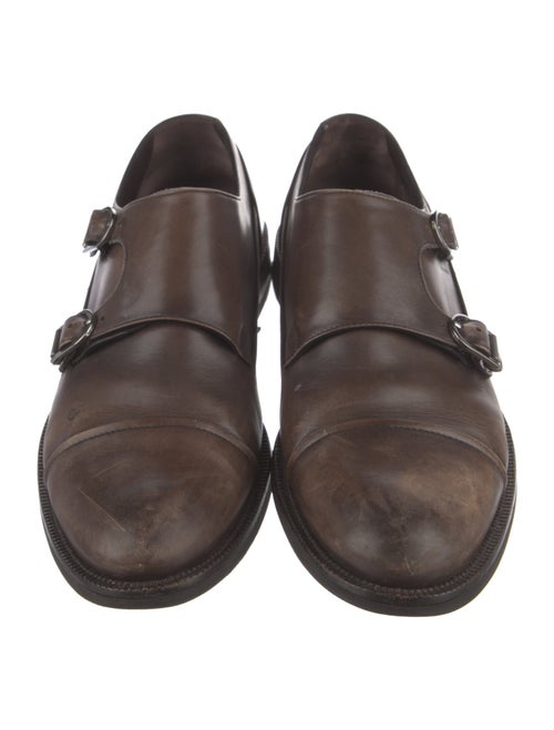 Zegna Leather Monk Straps