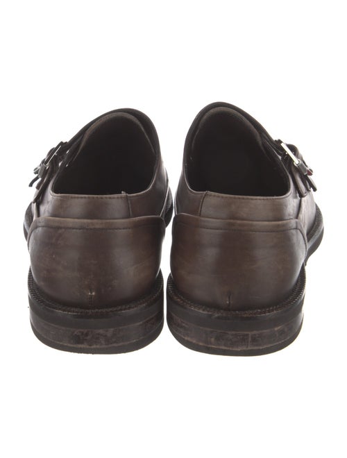 Zegna Leather Monk Straps