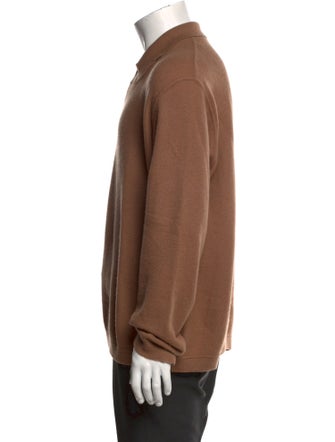 Zegna Cashmere Mock Neck Polo Sweater