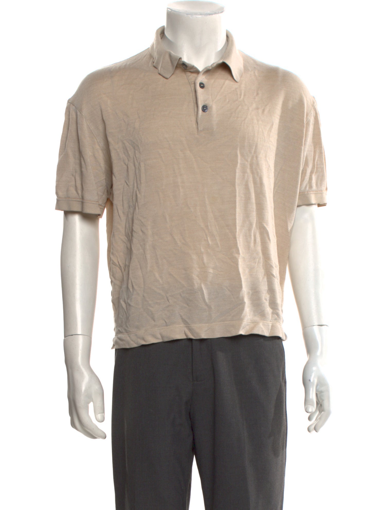 Zegna Collar Short Sleeve Polo Shirt