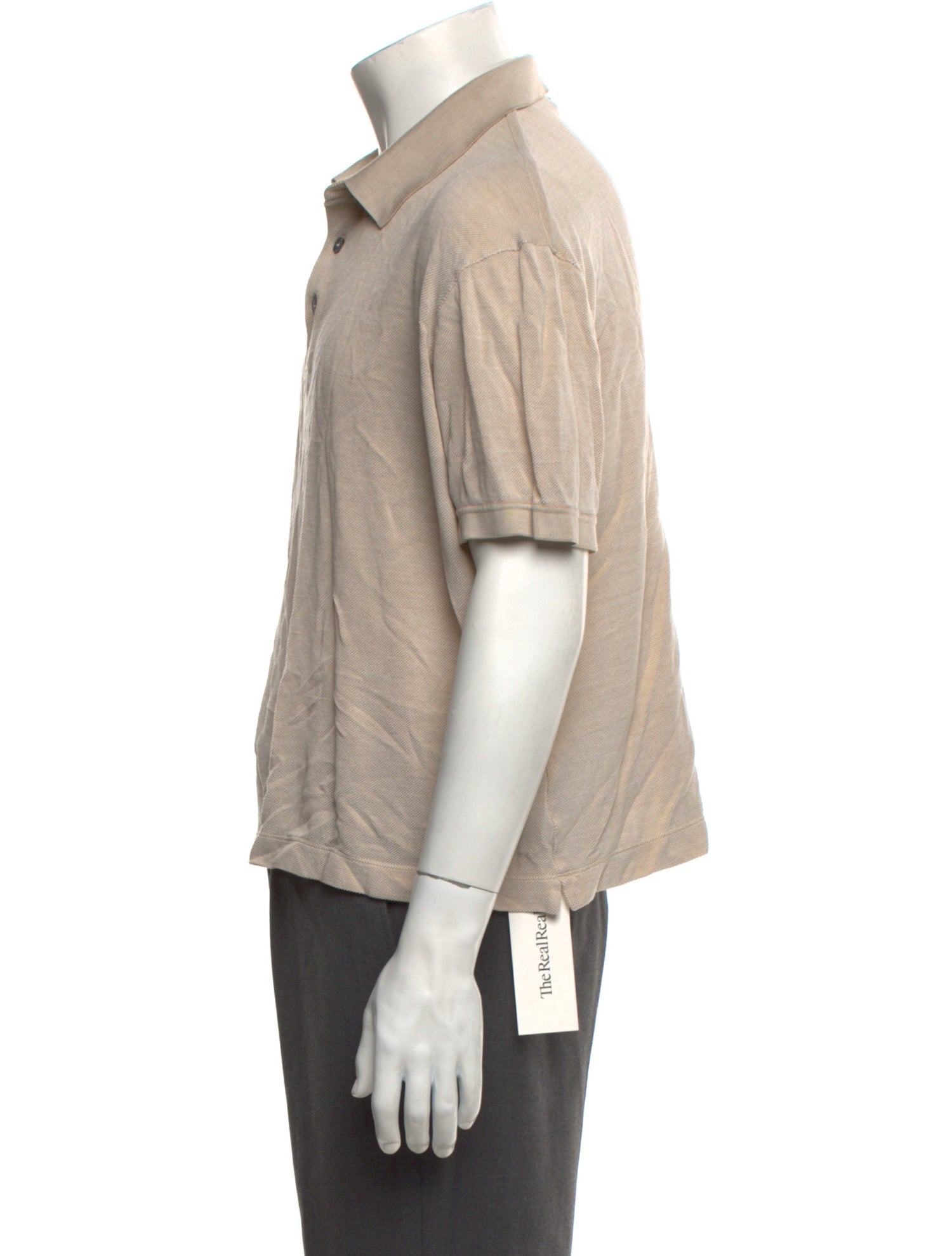 Zegna Collar Short Sleeve Polo Shirt