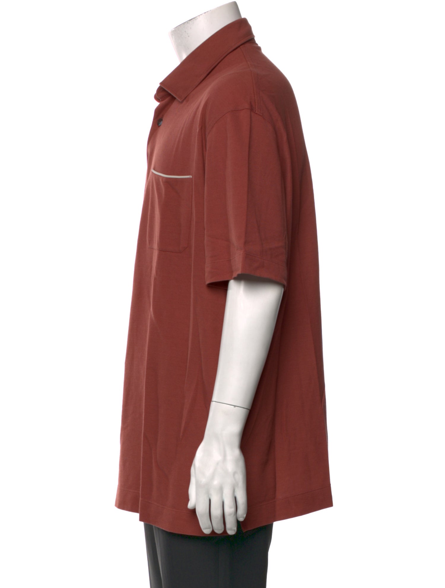 Zegna Crew Neck Short Sleeve Polo Shirt